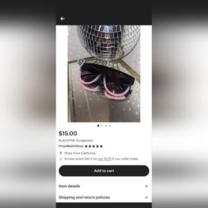 Black pink sunglasses ombre